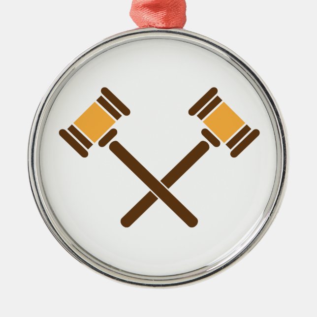 Kreuzungen Silbernes Ornament (Vorne)