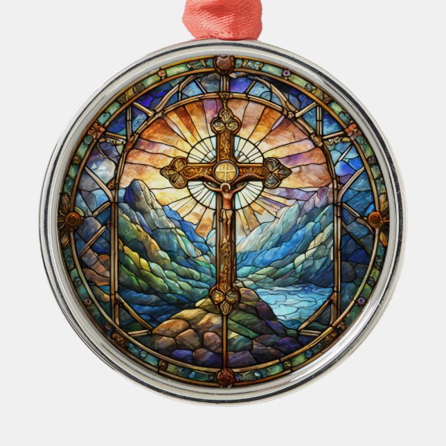 Kreuzverzierung Ornament Aus Metall (Vorne)