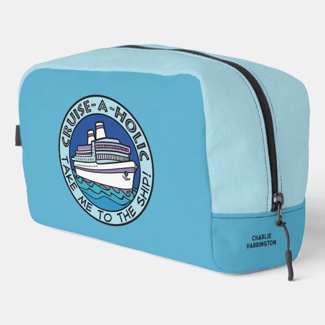 Kreuzweg-A-Holischer individuelle Name Waschbeutel (Rechte Ecke)