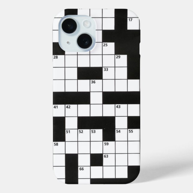 Kreuzworträtsel Case-Mate iPhone Hülle (Rückseite)
