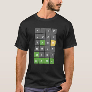 Kreuzworträtsel für Nerdy Words Mamas Mother T-Shirt