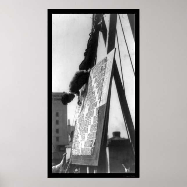 Kreuzworträtsel-Herausforderung 1925 Poster (Vorne)