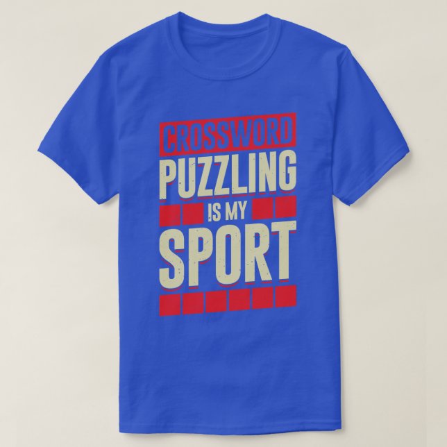 Kreuzworträtsel ist mein Sport T-Shirt (Design vorne)