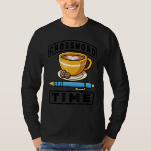 Kreuzworträtsel Kreuzworträtsel Zeit Kaffee Cruciu T-Shirt