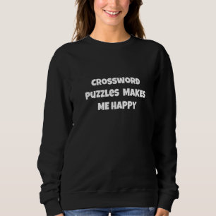 Kreuzworträtsel machen mich glücklich für Männer F Sweatshirt