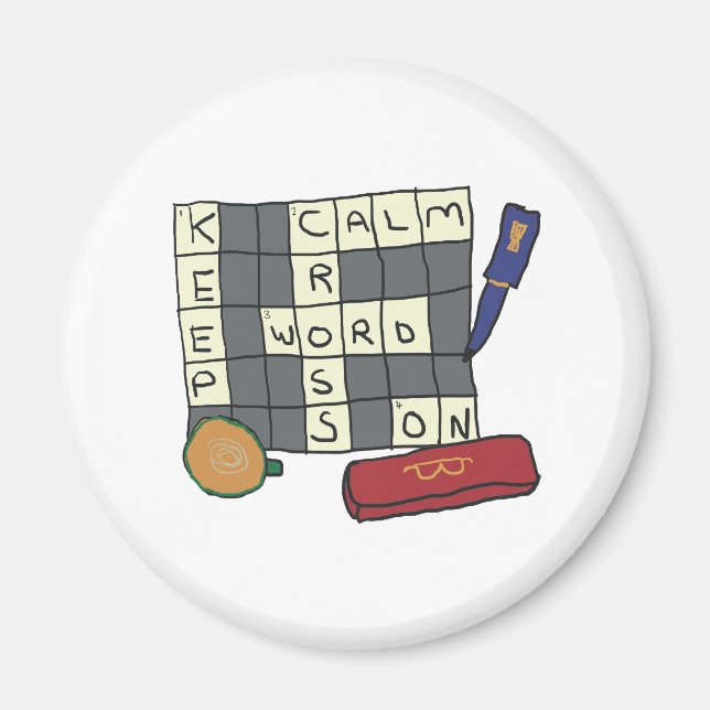 Kreuzworträtsel Magnet (Vorne)