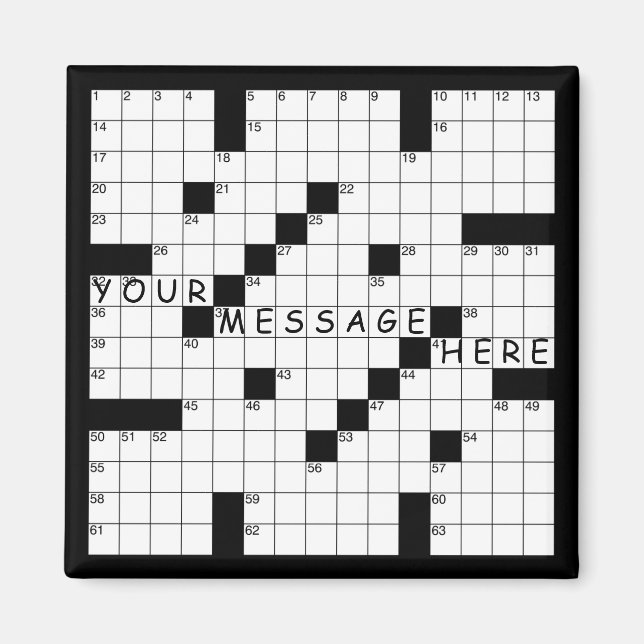 Kreuzworträtsel Magnet (Vorne)