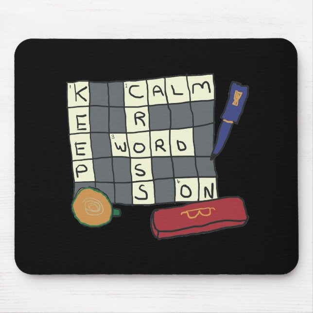 Kreuzworträtsel Mousepad (Vorne)