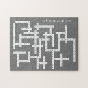Kreuzworträtsel Puzzle Semantics Spaß grau
