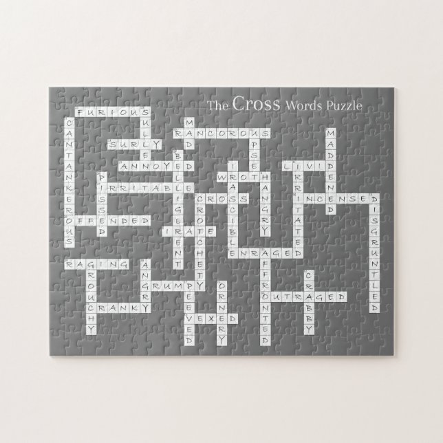 Kreuzworträtsel Puzzle Semantics Spaß grau (Horizontal)