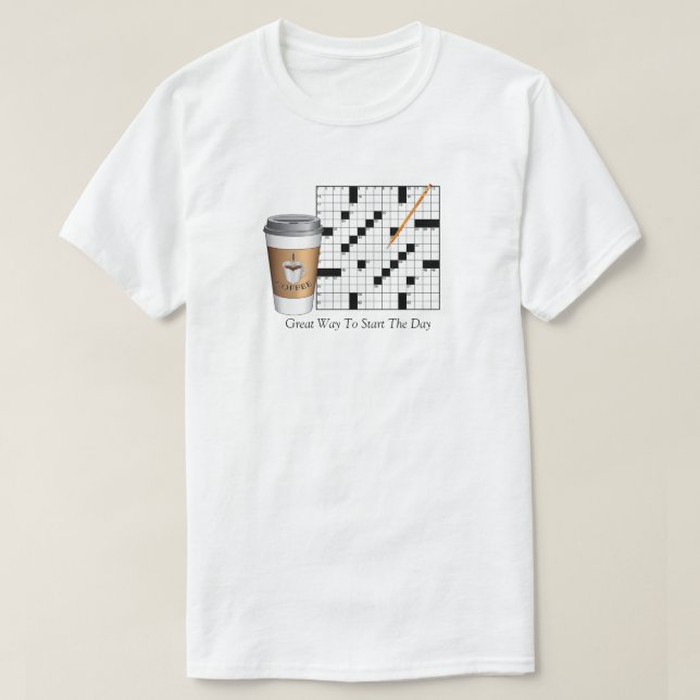 Kreuzworträtsel-T - Shirt (Design vorne)