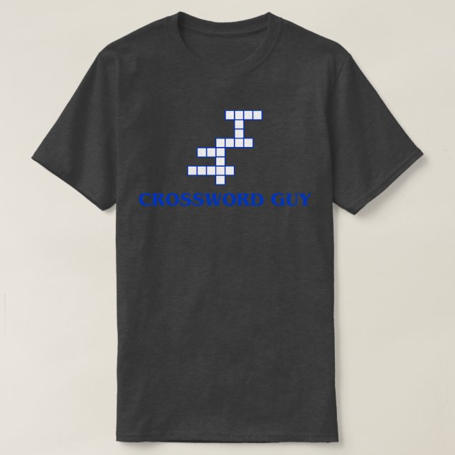 Kreuzworträtsel-Typ T-Shirt (Design vorne)
