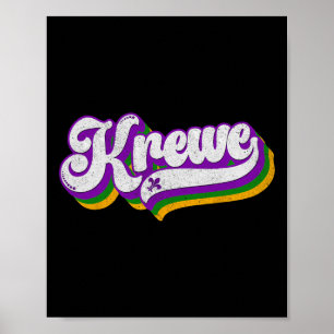 Krewe Mardi Gras Karneval Kostüme Männer Frauen Poster