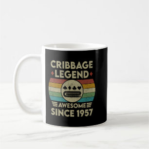 Kribbage Legend 65 Jahre alt Phantastisch seit 195 Kaffeetasse