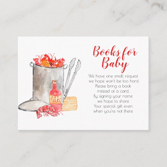 Kribbelbücher für Babykarten Begleitkarte (Vorderseite)