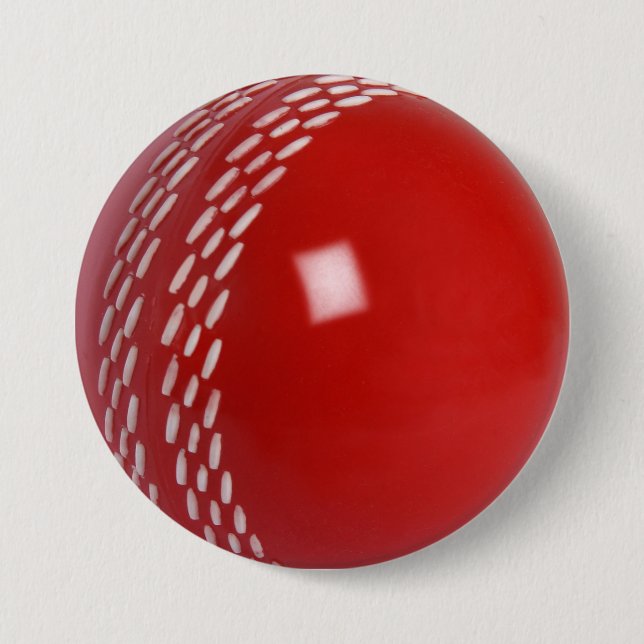 Kricket-Ball-Abzeichen Button (Vorderseite)
