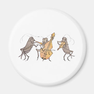 Kricket-Band mit Horn, Cello u. Violine Magnet