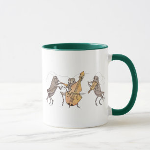 Kricket-Band mit Horn, Cello u. Violine Tasse