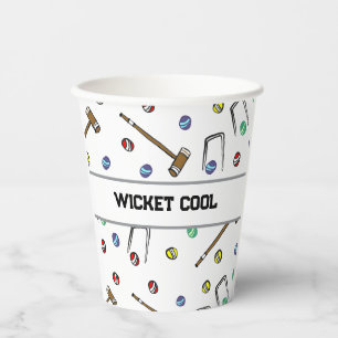 Kricket Cool Cute Krocket Preppy Handgezeichnet Pappbecher
