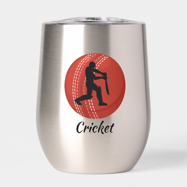 Kricket Design Thermal Wine Tumbler (Vorderseite)