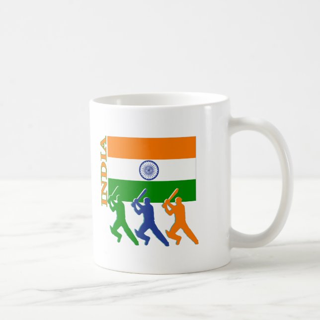 Kricket Indien Kaffeetasse (Rechts)