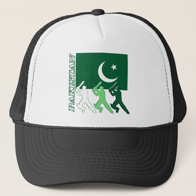 Kricket Pakistan Truckerkappe (Vorderseite)