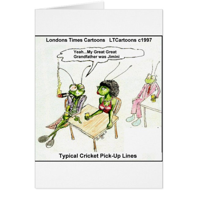 Kricket Pick-up Lines Funny (Vorne)