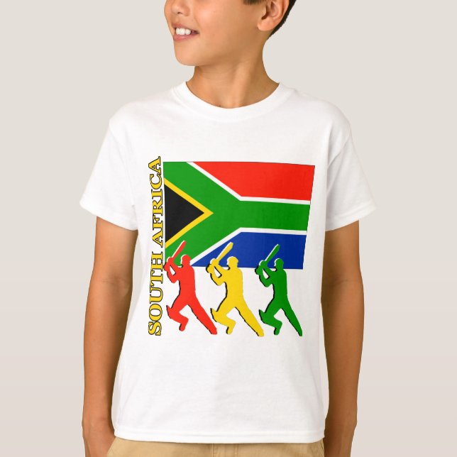 Kricket Südafrika T-Shirt (Vorderseite)