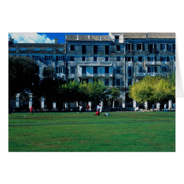 Kricketplatz auf der Esplanade, Korfu, Griechenlan (Vorderseite (Horizontal))