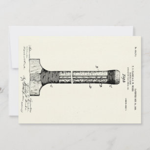 KRICKETSCHLÄGER-PATENT - CIRCA 1906 KARTE