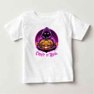 Kriech es echt, Horror Halloween Illustration Baby T-shirt