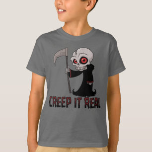 Krieche es wirklich Süßer Sensenmann T-Shirt