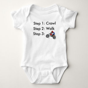 Kriechen Laufen Dirt Bike Motocross Baby Bodysuit Strampler
