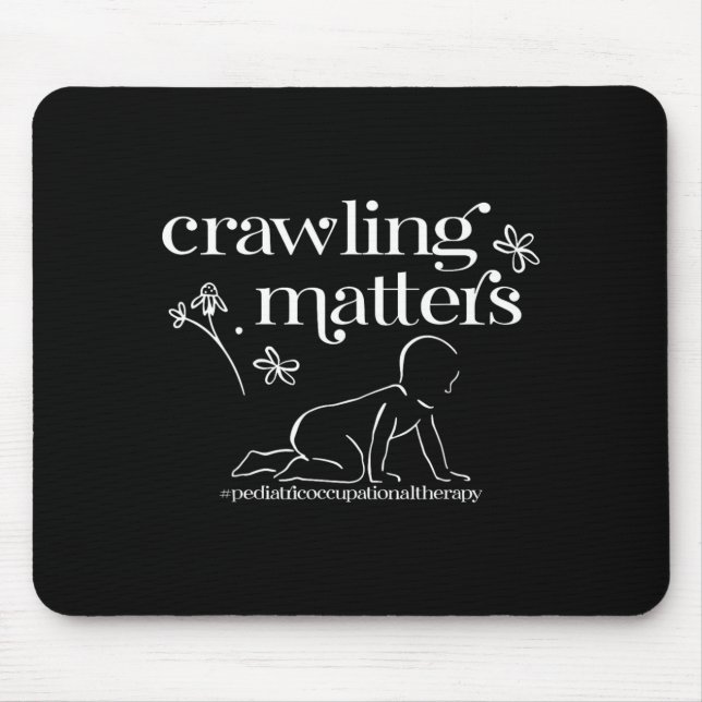 Kriechende pädiatrische Ergotherapie Physiotherapi Mousepad (Vorne)