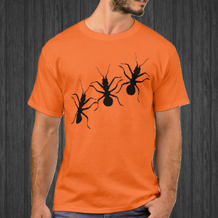 Kriechende schwarze Ameisen Insekten T-Shirt