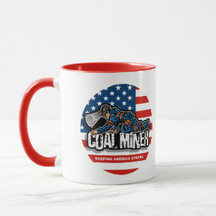 kriechender Kohlebergmann Tasse