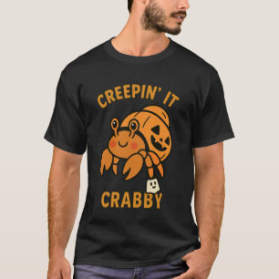 Kriechender krabbiger Halloween-Einsiedlerkrebs T-Shirt