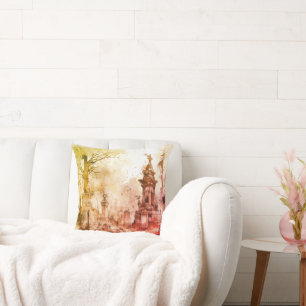 Kriechender und griechischer Friedhof Antiquitäten Kissen