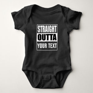 Kriechendes Baby - STRAIGHT OUTTA Erstelle Dein ei Strampler
