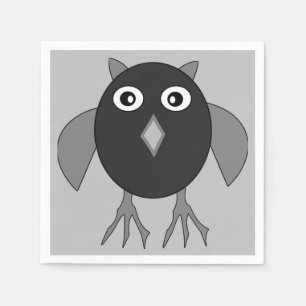 Kriechendes Halloween-Owl-Papier Napkins Serviette