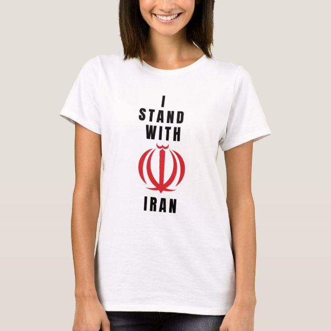 Krieg beenden / Ich stehe mit dem Iran, Israel Kri T-Shirt (Vorderseite)