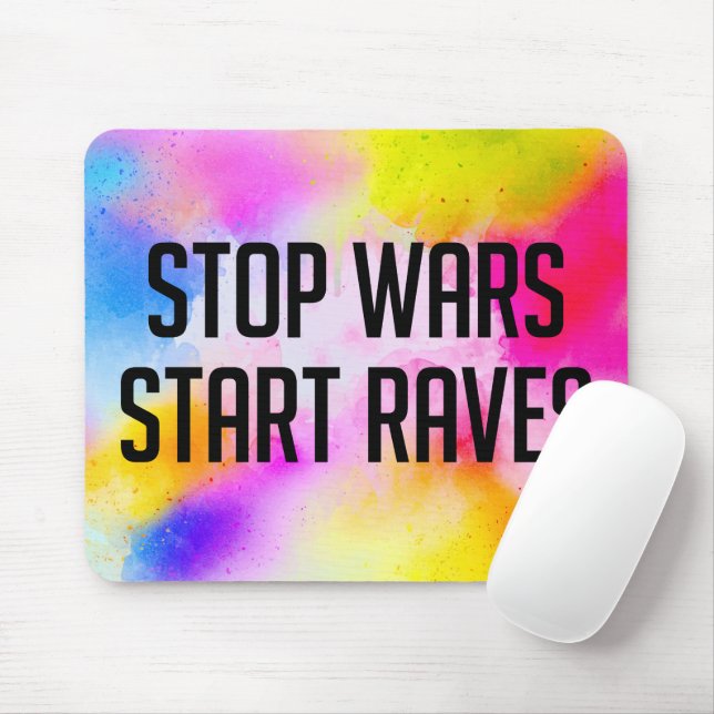 Krieg beenden Rave starten Mousepad (Mit Mouse)
