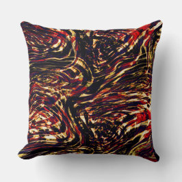 Krieg der goldenen Bänder gegen Rot, in dunklem Fo Kissen