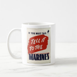 Krieg der Kaffee-Tassen-WWII - Marinekorps Tasse