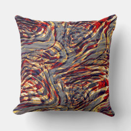 Krieg der Orangenbänder gegen Rot, über Graufonds Kissen