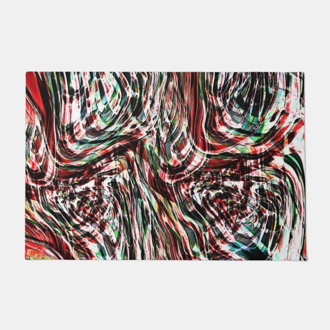 Krieg der roten Bänder gegen Cyan Fußmatte (Vorderseite)