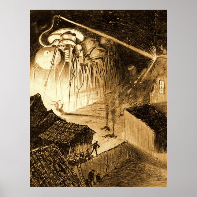 Krieg der Weltherme an der Chobham Road Poster (Vorne)