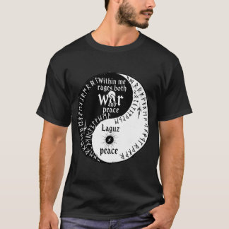 Krieg & Frieden Yin-Yang - Rundumbilanz T-Shirt