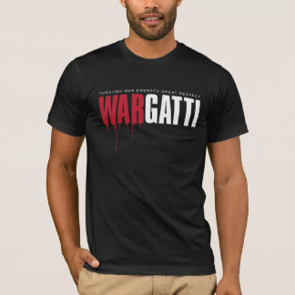 KRIEG GATTI auf SCHWARZEM T - Shirt durch TOE2TOE