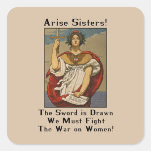 Krieg gegen Frauen - Aufkleber für politische Pro